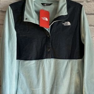 ❄️NWT❄️ THE NORTH FACE SNAP IT FLEECE PULLOVER JACKET CANAL BLUE XL
